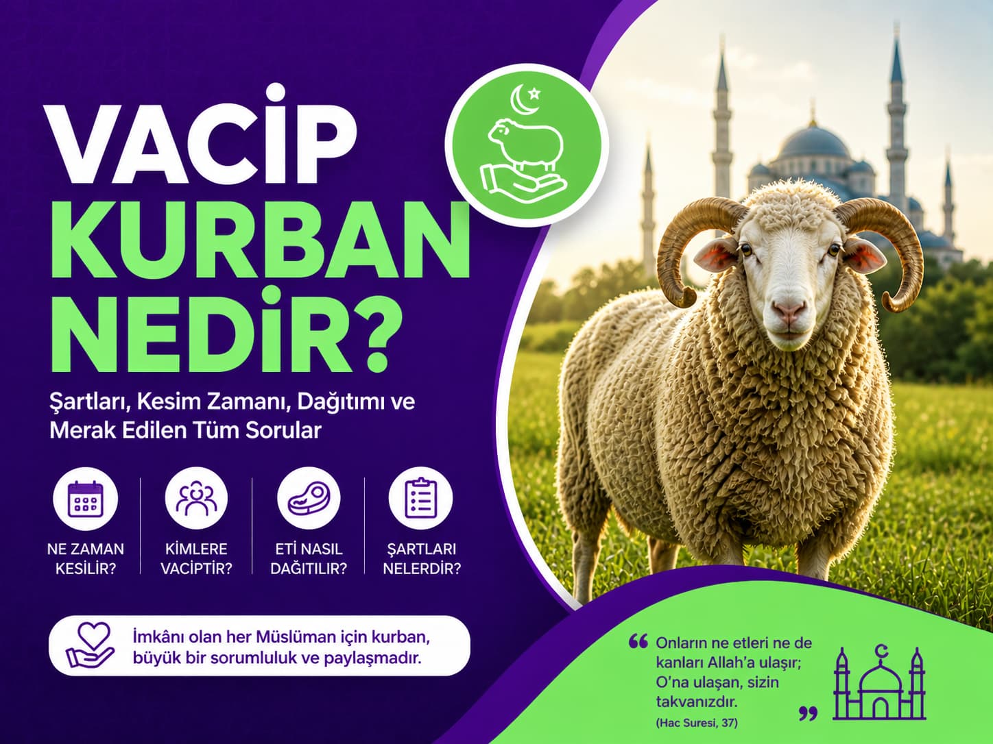 Vacip Kurban Nedir? Şartları, Kimlere Farz, Nasıl Kesilir? Tüm Detaylar